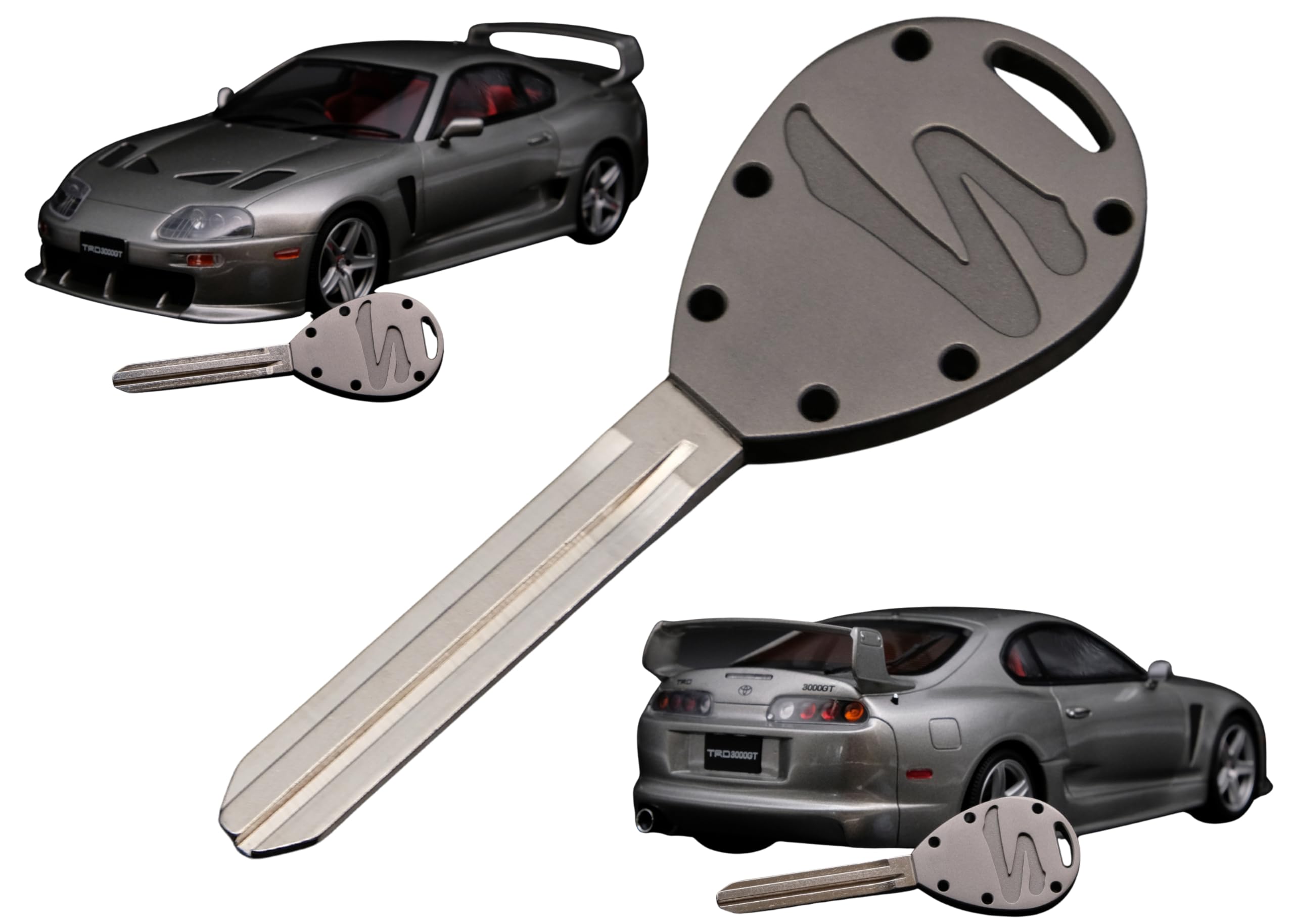 PRO SPEC IMPORTS - 'Frosted Titanium' Billet Titanium Key for